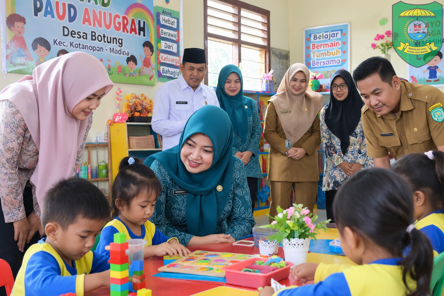 Kunjungi PAUD Anugrah Kotanopan, Bunda PAUD Madina Dorong Keterlibatan Ayah dalam Pendidikan Anak
